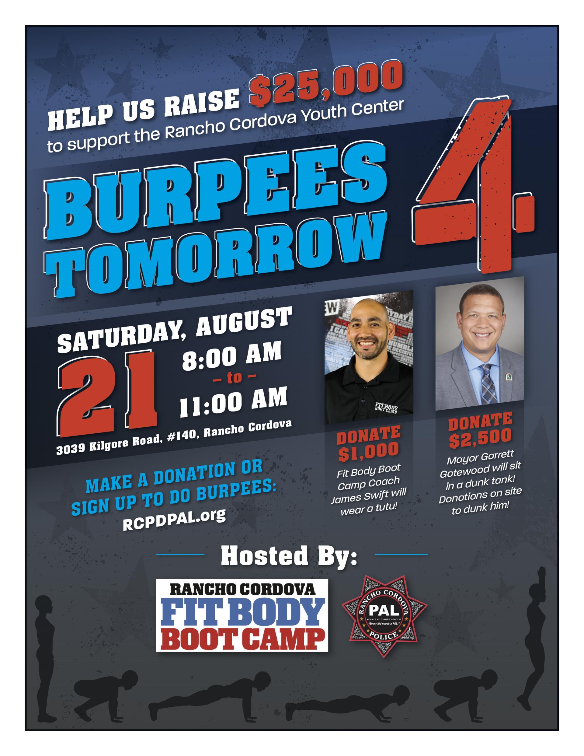 Burpees 4 Tomorrow Flyer